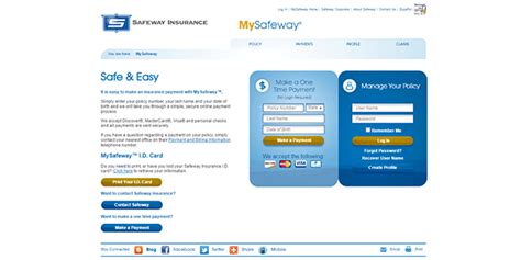 <strong>MySafeway</strong> ® One Time Payment Please begin by entering some information so that we may find your policy:. . Mysafeway insurance